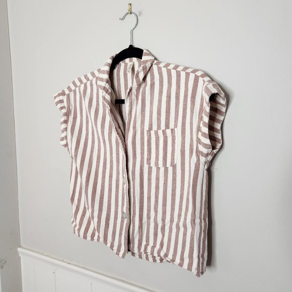 Rylee + Cru Tops - RYLEE CRU Flannel Stripe Button Down Top